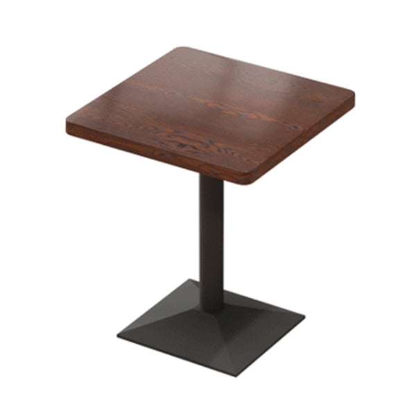 Industrial Wooden Dinner Room Kitchen Table Brown Pedestal Table for Dining Room