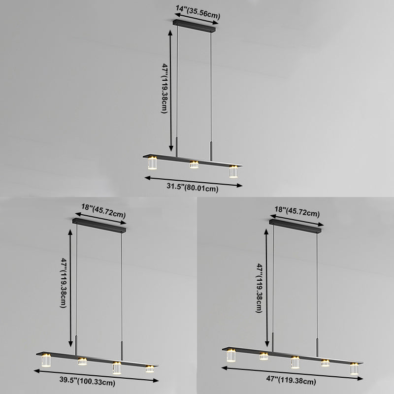 Nordic Modern Style Island Chandelier LED Island Chandelier Light for Dining Room