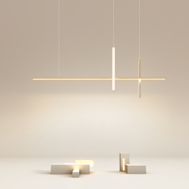 Minimalism Contemporary Style Island Pendants Metal LED Island Chandelier Light for Dining Room