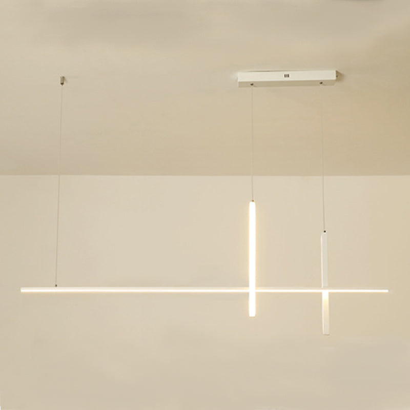 Minimalism Contemporary Style Island Pendants Metal LED Island Chandelier Light for Dining Room