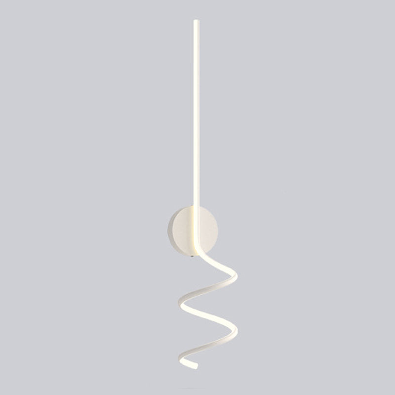 Moderno conciso conciso a parete a parete in alluminio sconde a parete lineare con ombra silicone