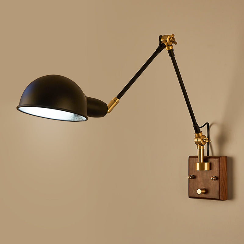 Éclair mural à bras rond à teinte