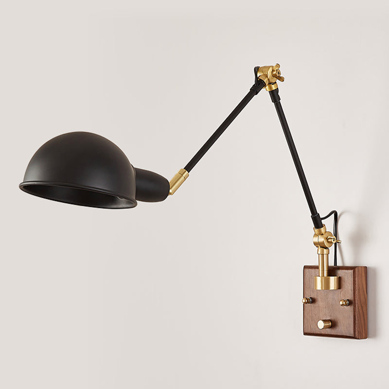 Éclair mural à bras rond à teinte