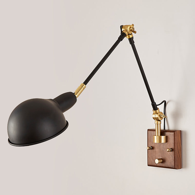 Éclair mural à bras rond à teinte