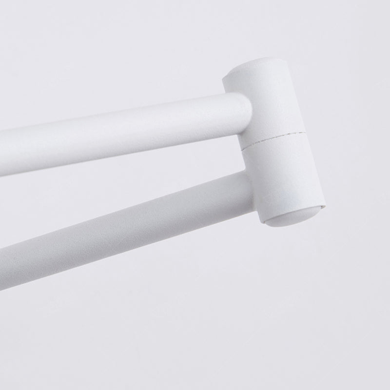 Modern Style Half Cylinder Shade Swing Arm Wall Lighting Metal 1 Light Sconce Lamp