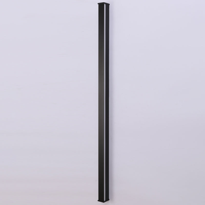 Moderne stijl lange strip schaduw muur sconce metaal 1 lichte blikken in zwart voor bed naast bed