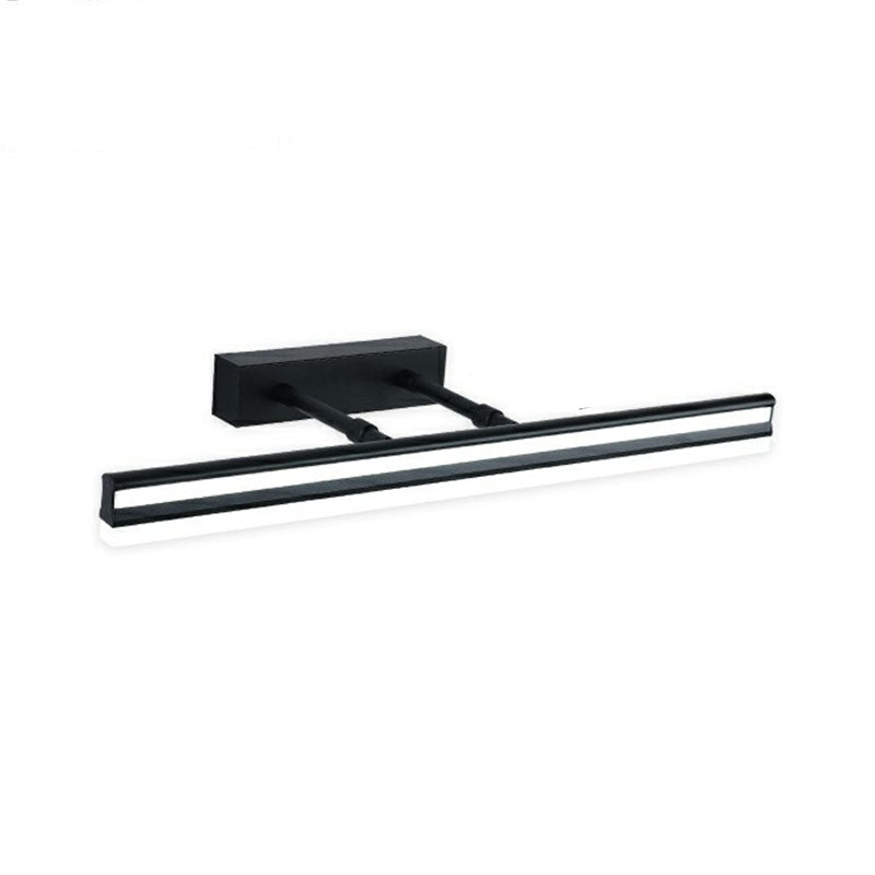 Modern Style Linear Shade Wall Lighting Metal 1 Light Mirror Sconce Lamp