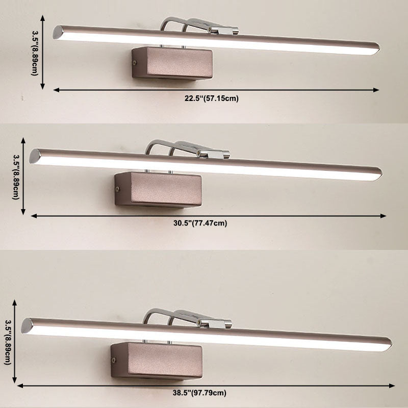 Luci di applique a parete lineare moderna Metal 1 Light Sconce Light con ombra acrilica