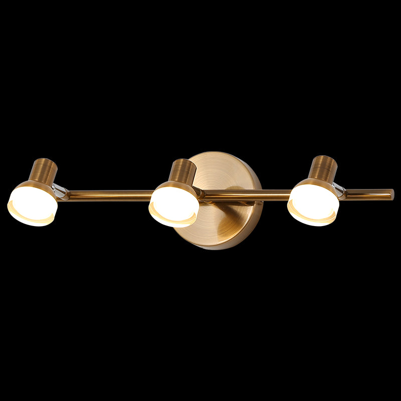Mid Century Cone Sconce Light Fixtures Metal Wall Light Sconce with Acrylic Shade