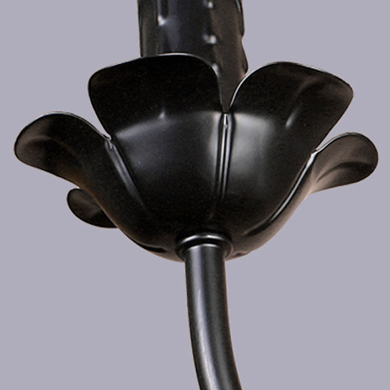 Klassiek Amerikaans minimalisme hangende kroonluchter licht metalen hangende lampkit in zwarte afwerking