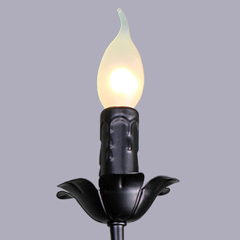 Classic American Minimalism Hanging Chandelier Light Metal Hanging Lamp Kit in Black Finish