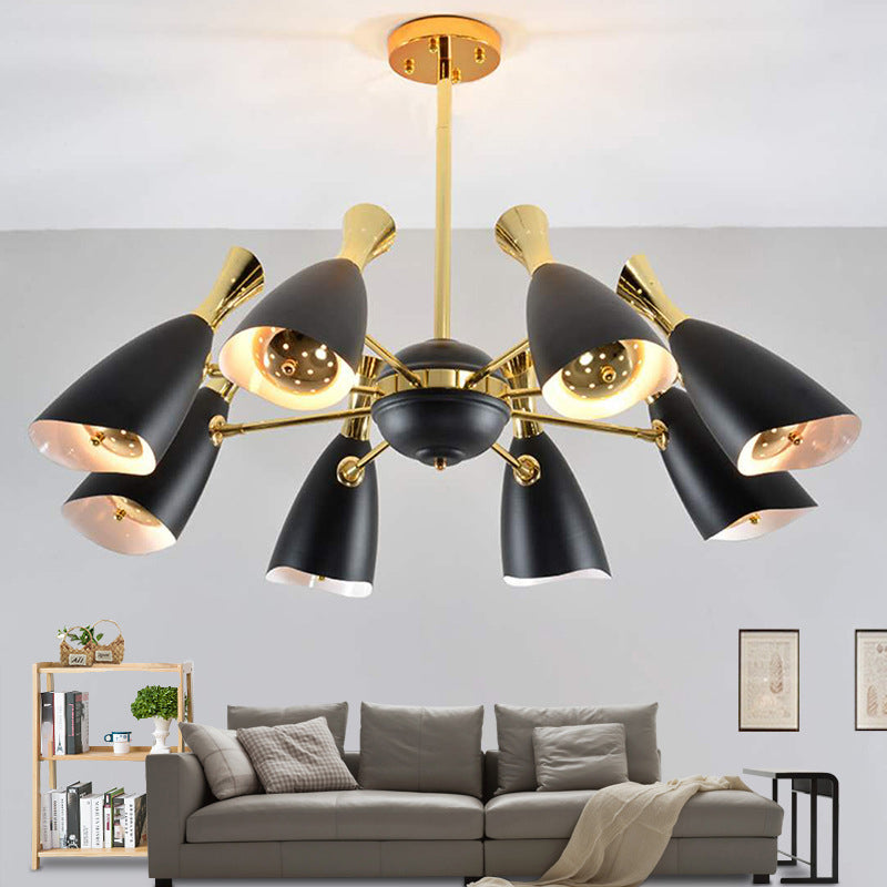 Moderne creatieve geometrische hanglampje Electroplate Metal kroonluchter voor woonkamer