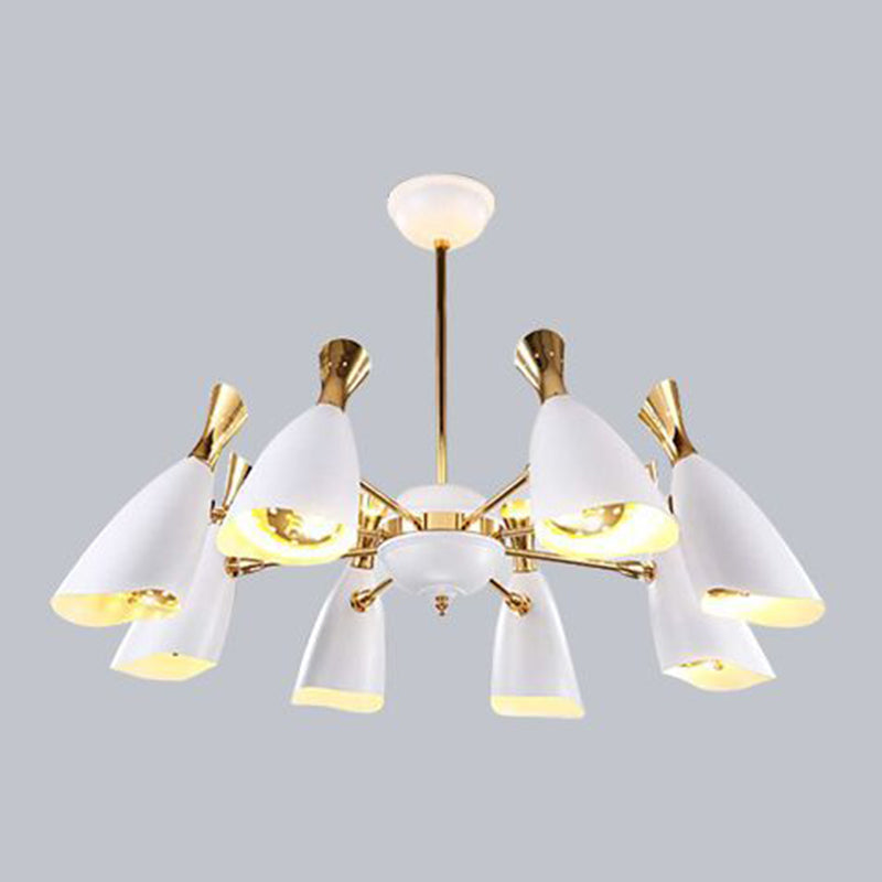 Moderne creatieve geometrische hanglampje Electroplate Metal kroonluchter voor woonkamer