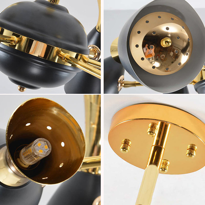 Moderne creatieve geometrische hanglampje Electroplate Metal kroonluchter voor woonkamer