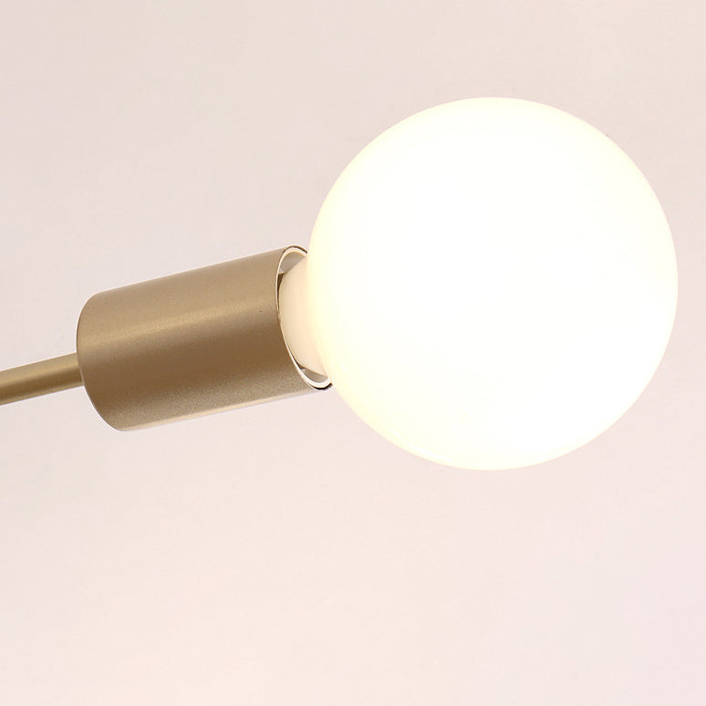 Radial Flush Mount Light Fixture Industrial Multi-Light Close To Ceiling Lamp for Bedroom