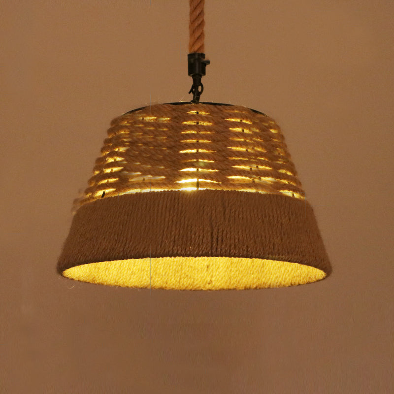 Seil kommerzieller Anhänger Beleuchtung Industrie Beige schattiertes Restaurant Anhänger Licht