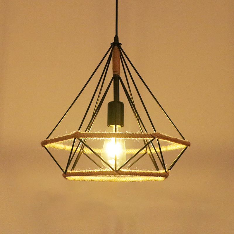 Seil kommerzieller Anhänger Beleuchtung Industrie Beige schattiertes Restaurant Anhänger Licht