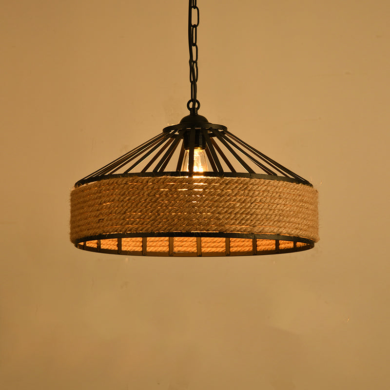 Seil kommerzieller Anhänger Beleuchtung Industrie Beige schattiertes Restaurant Anhänger Licht