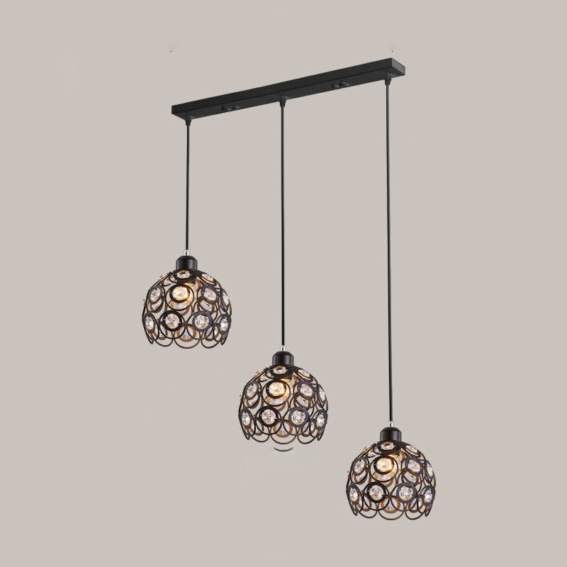 Accoglienza a ciondolo a ciondolo Globe Simplicity Crystal Crystal Dinning Room a sospensione Luce a sospensione