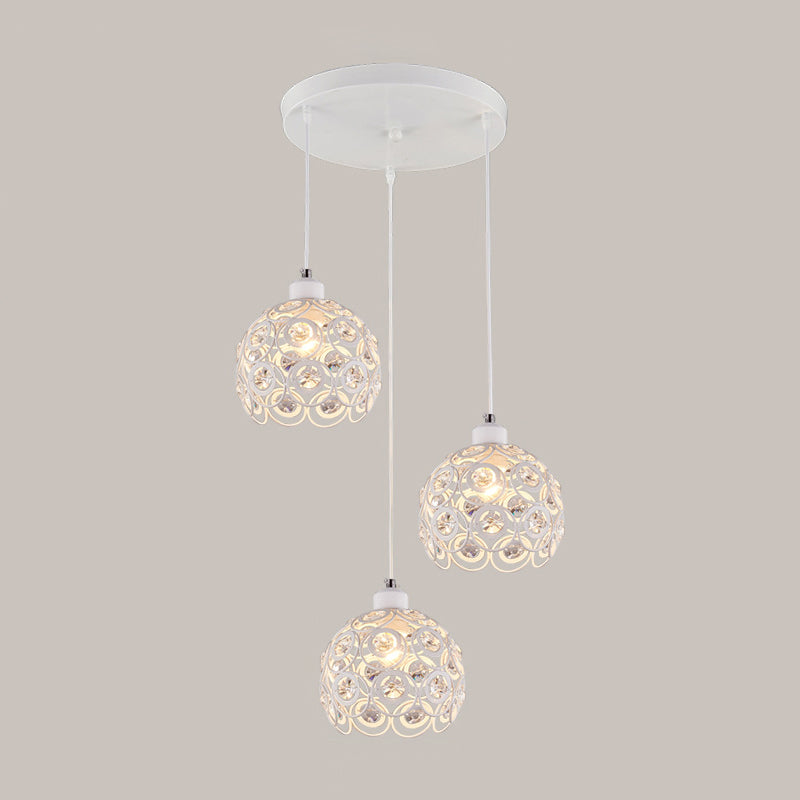 Accoglienza a ciondolo a ciondolo Globe Simplicity Crystal Crystal Dinning Room a sospensione Luce a sospensione