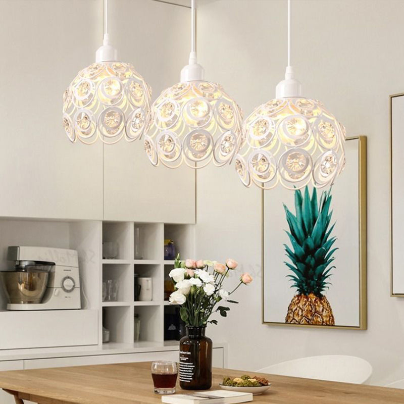 Accoglienza a ciondolo a ciondolo Globe Simplicity Crystal Crystal Dinning Room a sospensione Luce a sospensione