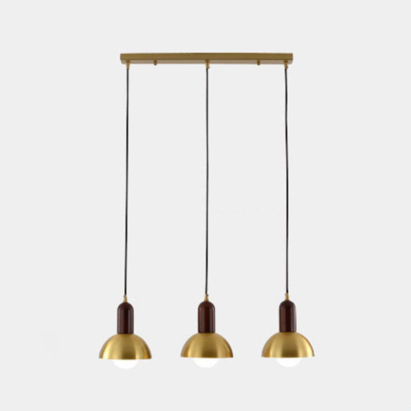 Post-modern Drop Pender Light Simple Style Bowl Forme Métal Métal