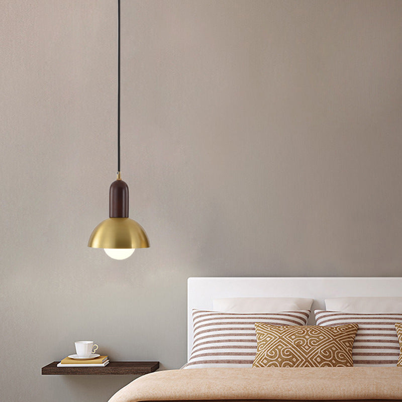Post-modern Drop Pender Light Simple Style Bowl Forme Métal Métal