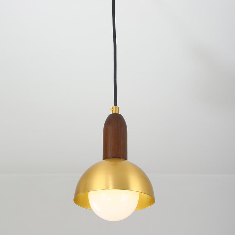 Post-modern Drop Pender Light Simple Style Bowl Forme Métal Métal