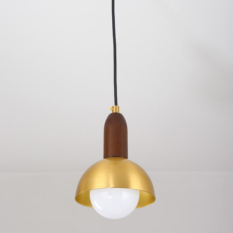 Post-modern Drop Pender Light Simple Style Bowl Forme Métal Métal