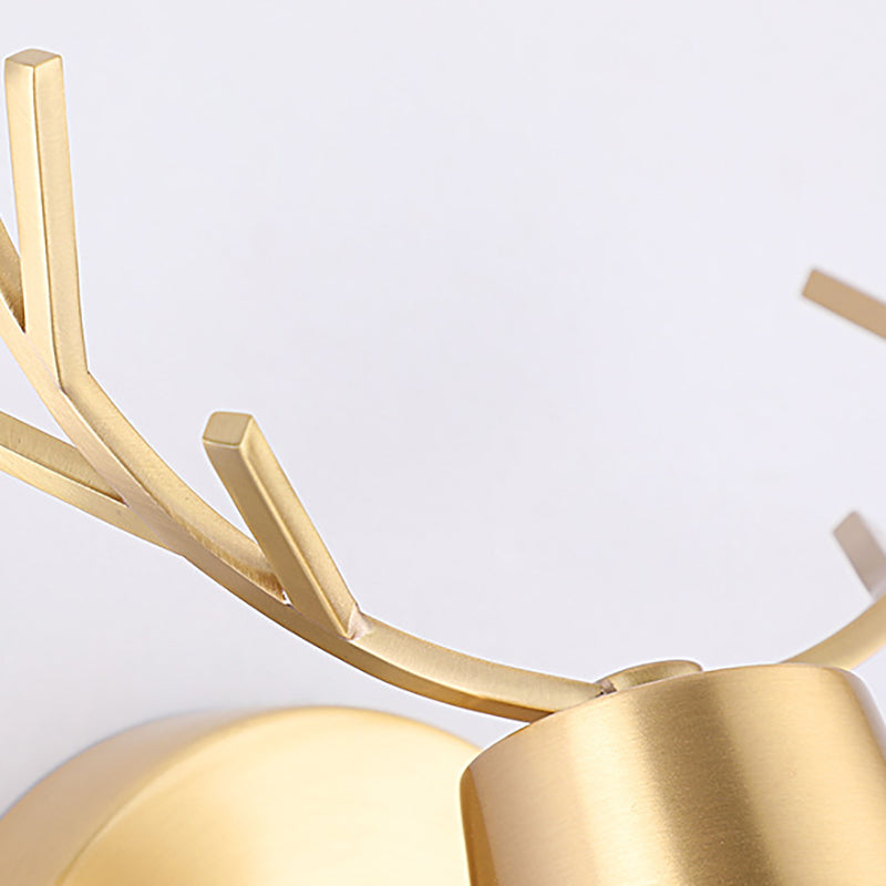 Antler Postmodern Wall Sconce One Bulb Wall Mounted Light Fixture for Sitting Room