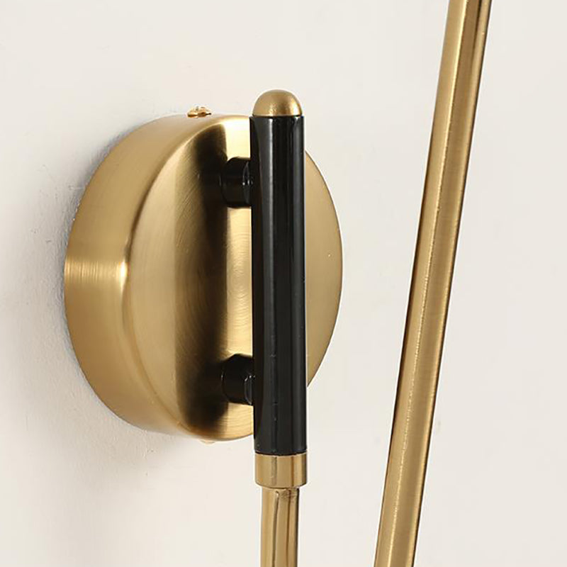 Postmodern Metal Adjustable Sconce Light Fixtures One Bulb Wall Mounted Lighting