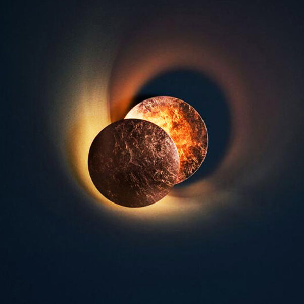 LED Rotatable Wall Light Fixture Modern Style Round Shape Wall Sconce Lamp for Bedroom