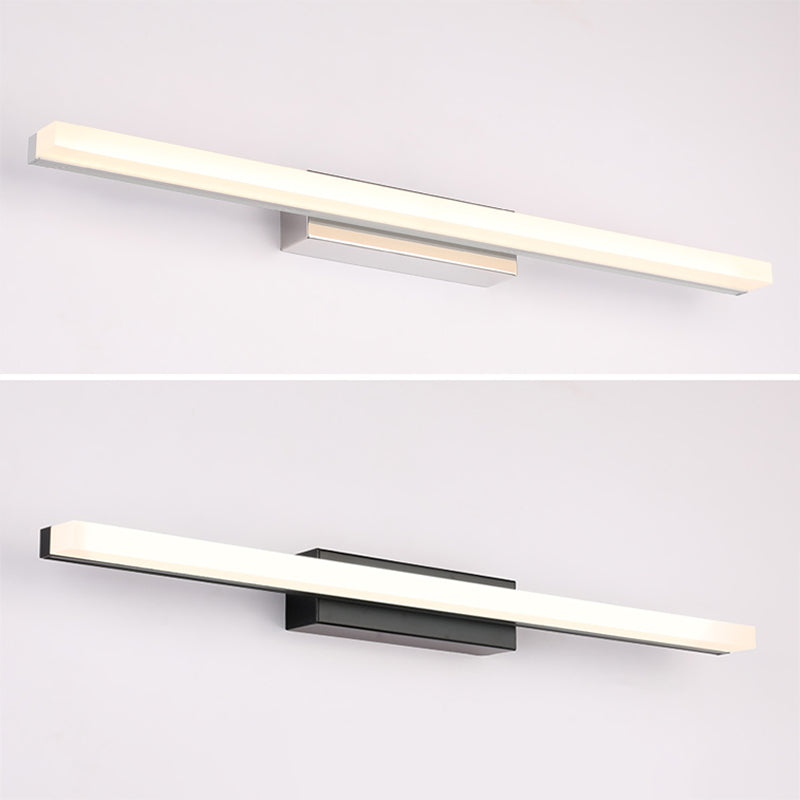 Langstreifen LED -Waschtischlichter mit Acrylschatten moderner Spiegel vorderen Licht