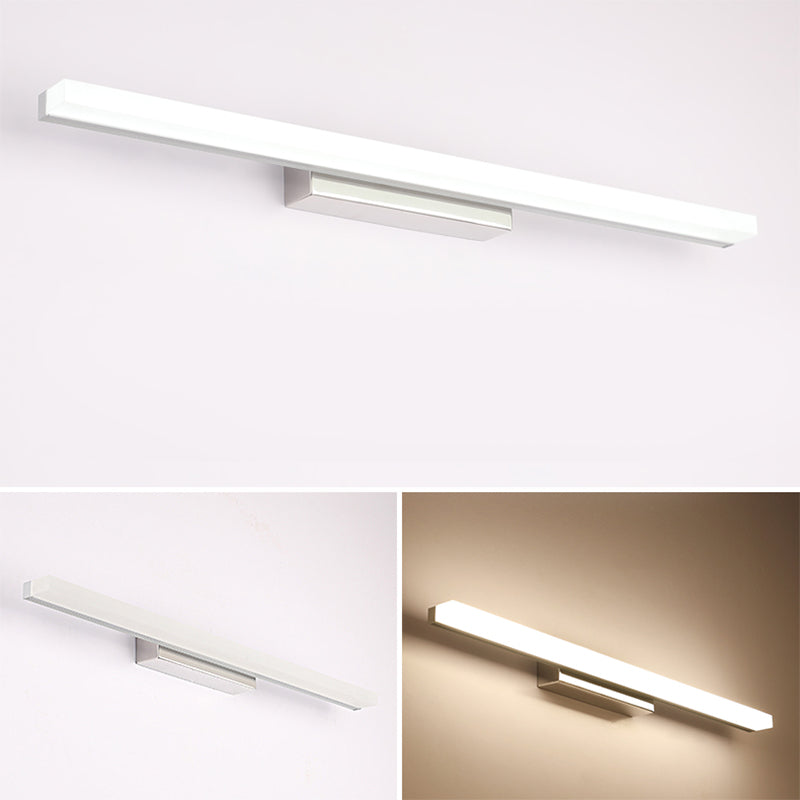 Langstreifen LED -Waschtischlichter mit Acrylschatten moderner Spiegel vorderen Licht