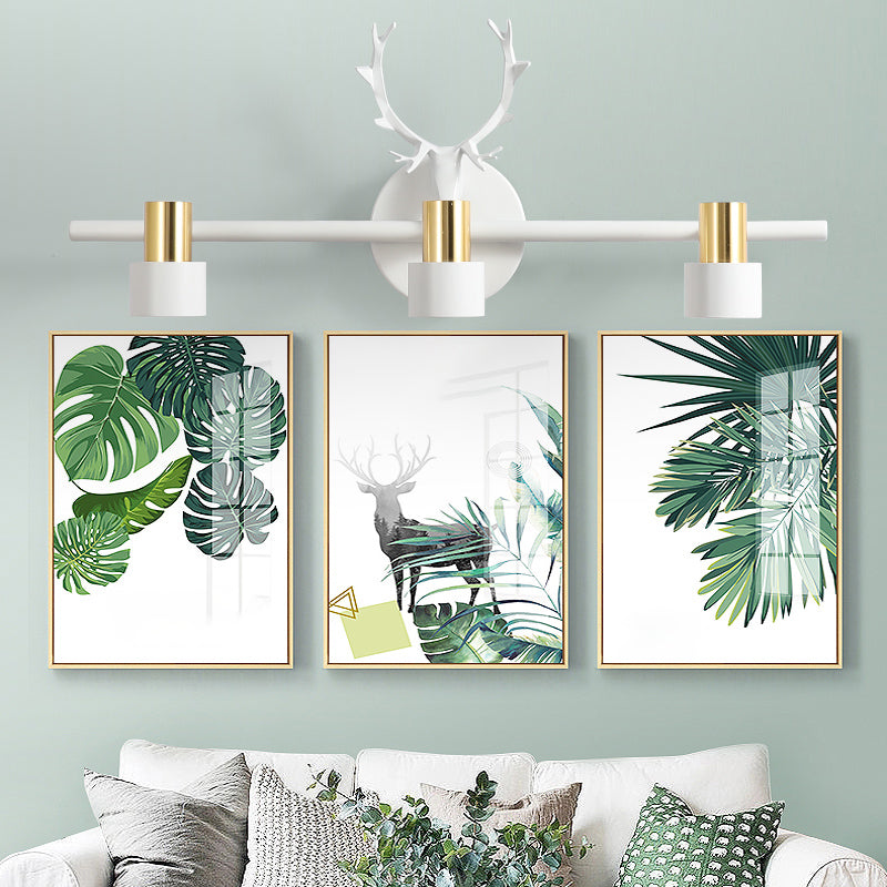 Antler Makeup Mirror Lamp Modern Simple Wall Light Fixture for Bathroom Washroom