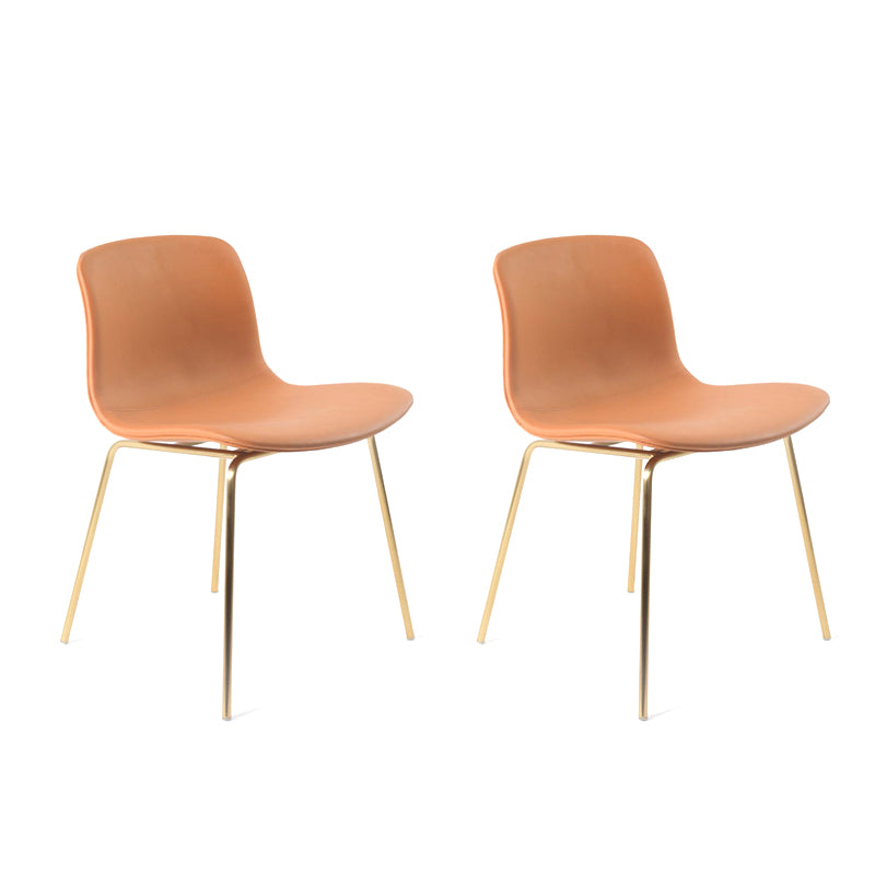 Chaises de salle à manger style contemporain Chaises sans accoudoirs avec pieds en métal