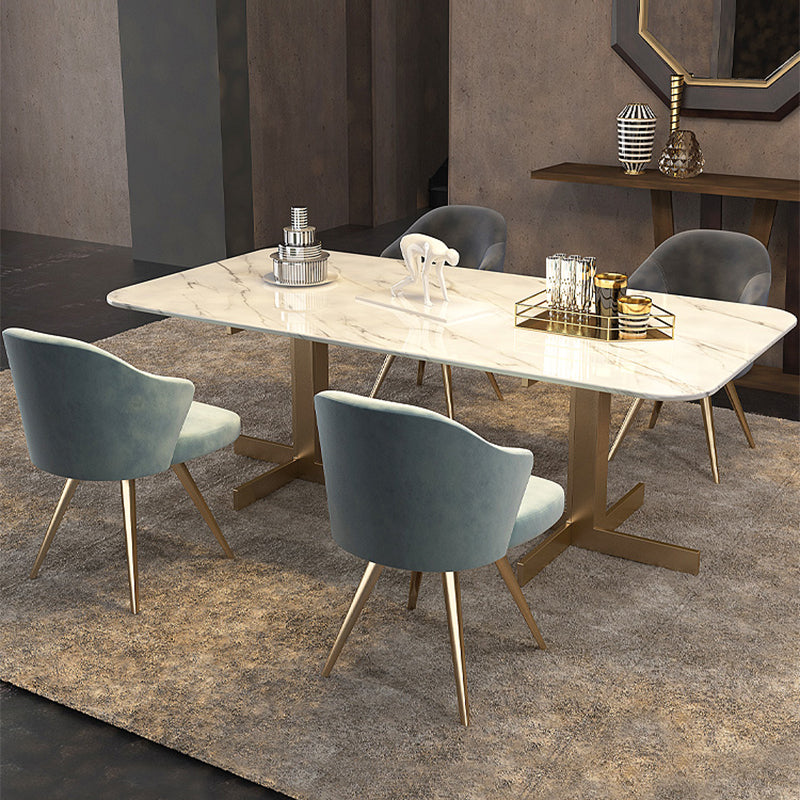 Chaise de salle à manger en métal de style contemporain, chaise latérale à oreilles pour cuisine