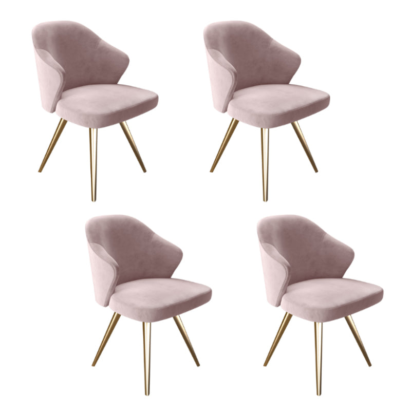 Chaise de salle à manger en métal de style contemporain, chaise latérale à oreilles pour cuisine