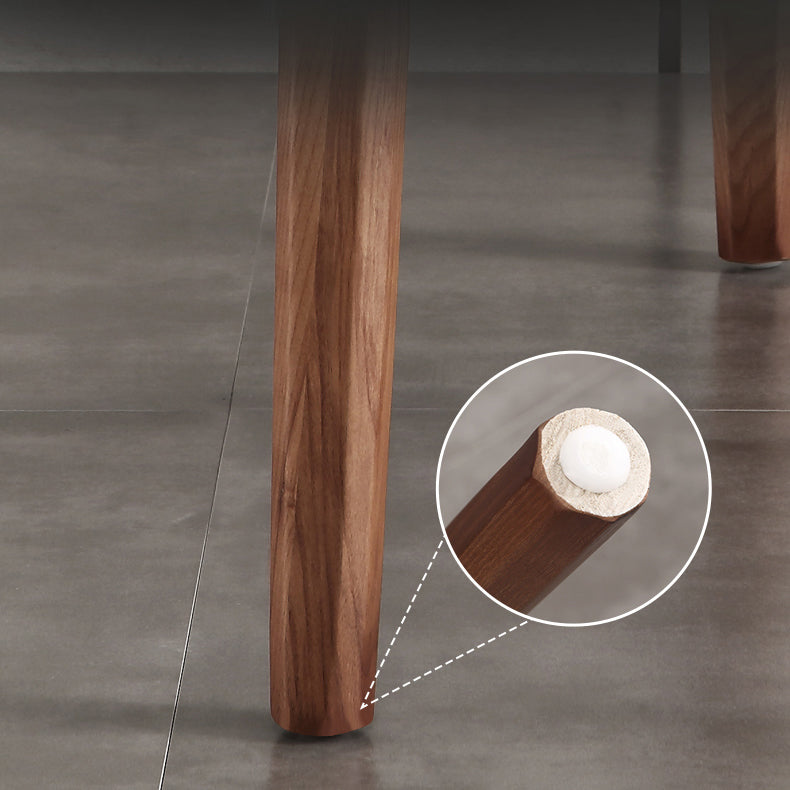 Sillas de comedor con brazos de estilo minimalista, sillas tapizadas con respaldo sólido de cuero (juego de 2)