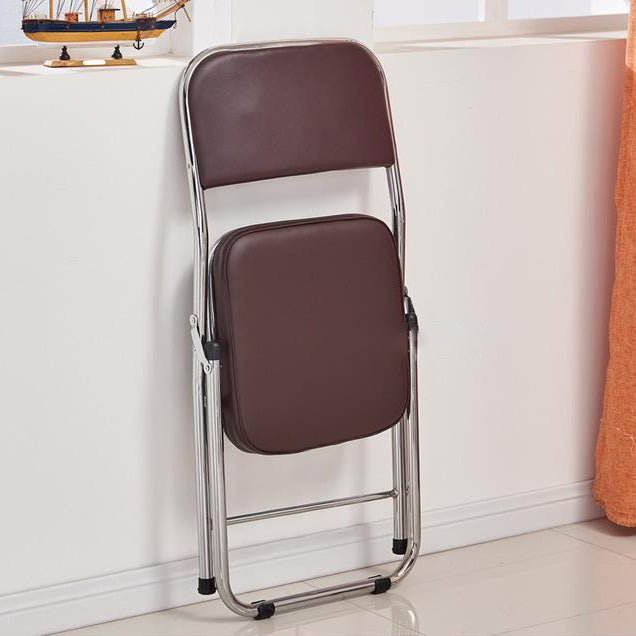 Silla lateral contemporánea de metal, tapicería sin brazos para el hogar, respaldo abierto, silla lateral de comedor