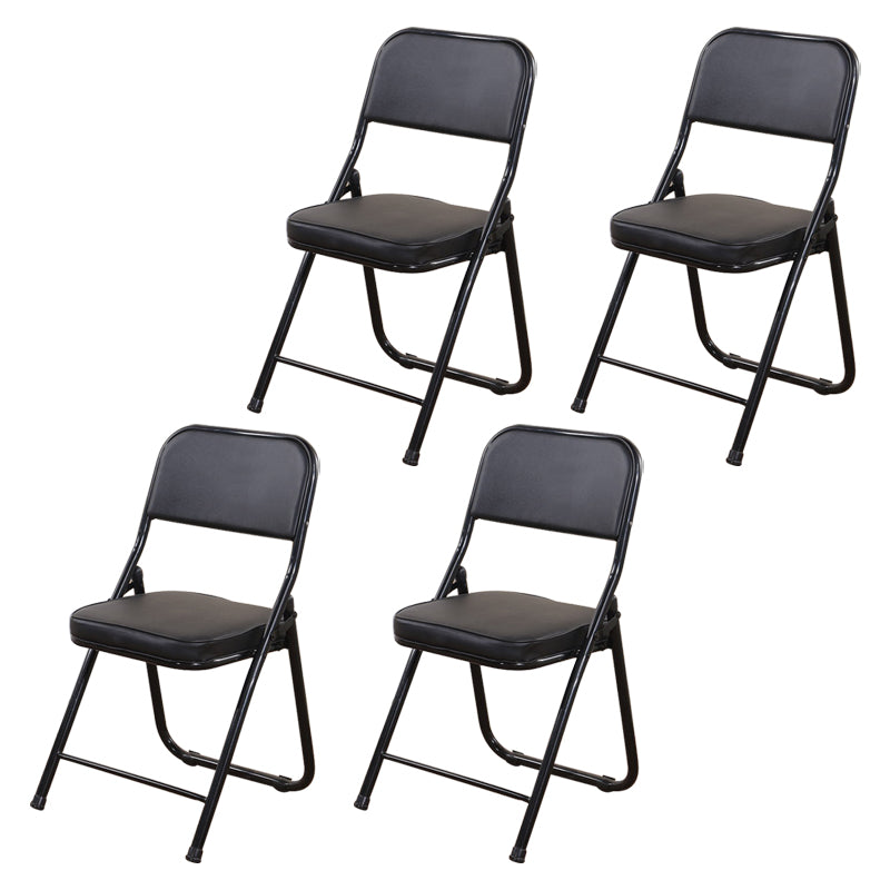 Silla lateral contemporánea de metal, tapicería sin brazos para el hogar, respaldo abierto, silla lateral de comedor