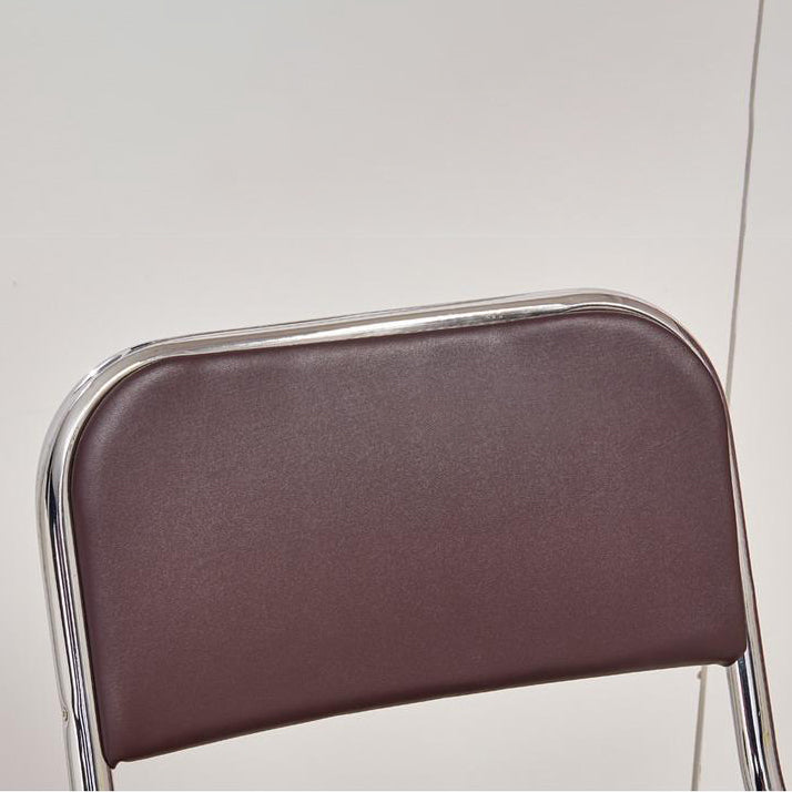 Silla lateral contemporánea de metal, tapicería sin brazos para el hogar, respaldo abierto, silla lateral de comedor