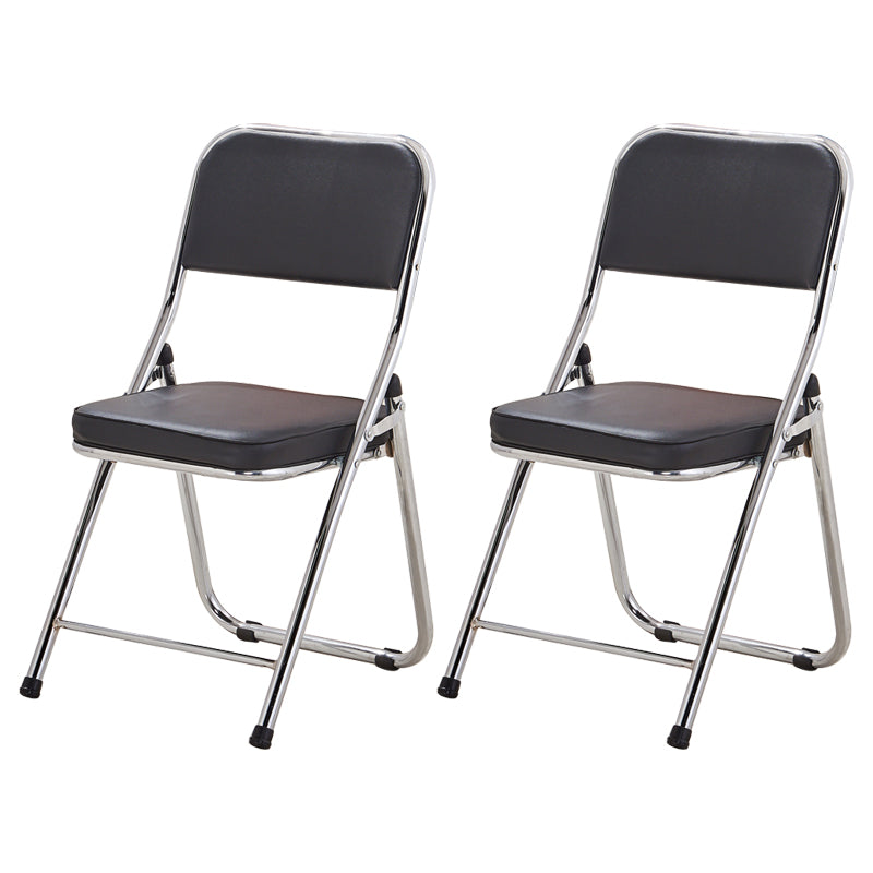 Silla lateral contemporánea de metal, tapicería sin brazos para el hogar, respaldo abierto, silla lateral de comedor