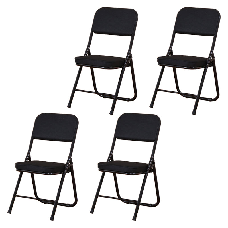 Silla lateral contemporánea de metal, tapicería sin brazos para el hogar, respaldo abierto, silla lateral de comedor