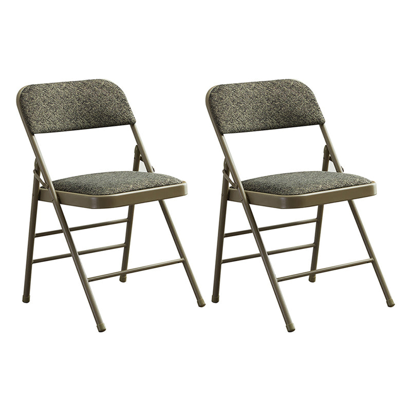 Chaise d'appoint contemporaine en métal, pliable, à dossier ouvert, sans accoudoirs, pour salle à manger