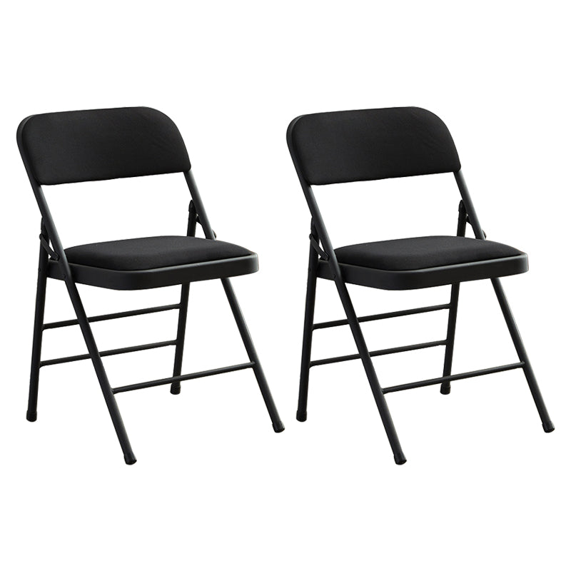 Chaise d'appoint contemporaine en métal, pliable, à dossier ouvert, sans accoudoirs, pour salle à manger
