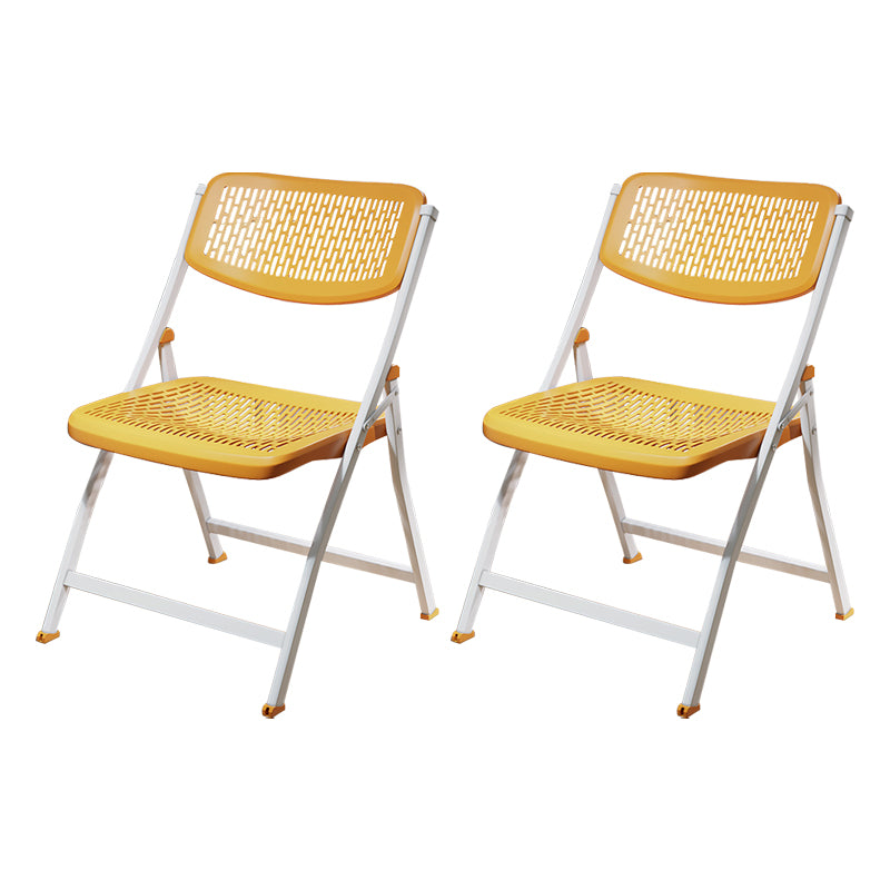 Chaise d'intérieur et d'extérieur moderne, chaise d'appoint pliante en métal à dossier ouvert, pour la maison