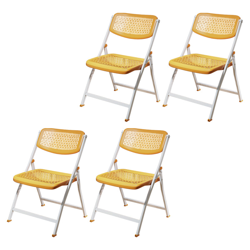Chaise d'intérieur et d'extérieur moderne, chaise d'appoint pliante en métal à dossier ouvert, pour la maison