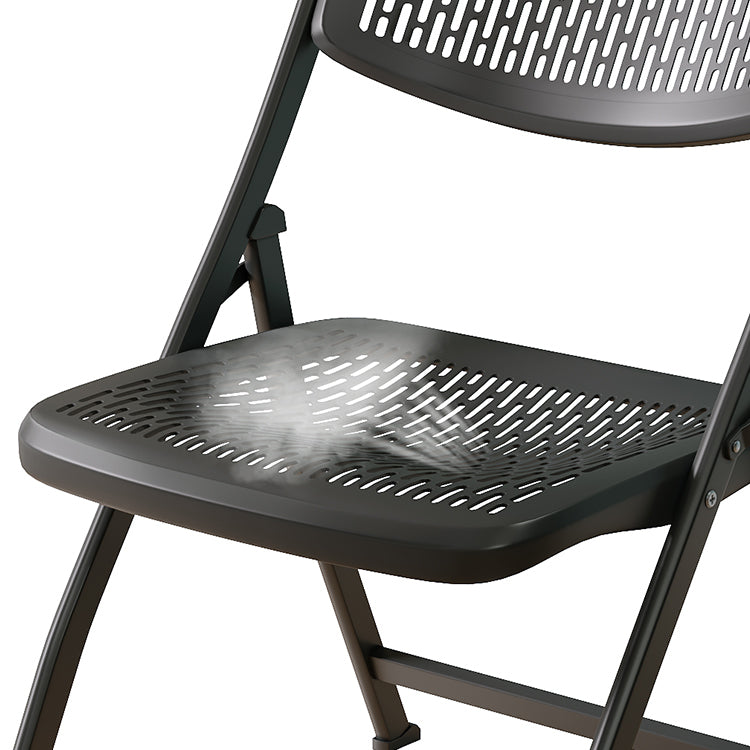 Chaise d'intérieur et d'extérieur moderne, chaise d'appoint pliante en métal à dossier ouvert, pour la maison