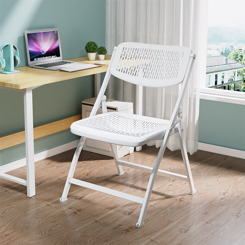 Chaise d'intérieur et d'extérieur moderne, chaise d'appoint pliante en métal à dossier ouvert, pour la maison